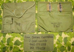 画像1: 2QT水筒　カバー　ポーチ　中期型