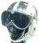 画像1: デッキクルー ヘルメット02　ゴーグル付　中古良品 (1)