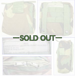 画像1: MOLLE  メディックポーチ　大きめ　ウッドランド