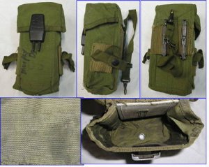 画像1: M16用マガジンポーチ　ナイロン　ストラップ付　60年代