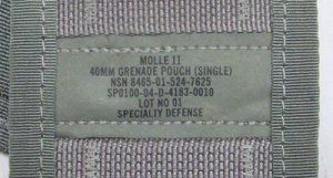画像2: MOLLE 40mm シングルグレネードポーチ　ACU