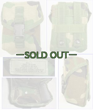 画像1: MOLLE  100連ポーチ　ウッドランド