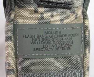 画像2: MOLLE フラッシュバンポーチ　ACU