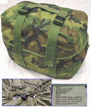 画像1: MOLLE スリープキャリアー　ウッドランド