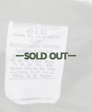 画像15: M43ヘリンボーンHBTカーゴパンツ　40年代　W40　極上〜