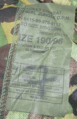 画像11: イギリス軍トロピカル　ジャングル　コンバットジャケット　DPM