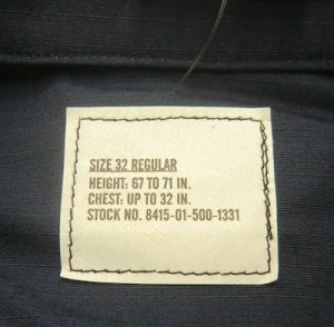 画像3: コーストガード上着　右胸ロゴなし　シミあり未使用