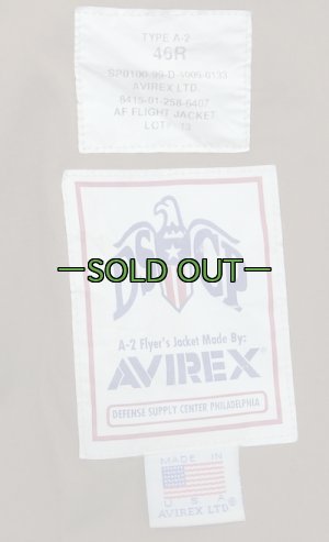 画像3: A-2フライト ジャケット　サイズ46R　中古良品　90年代　AVIREX