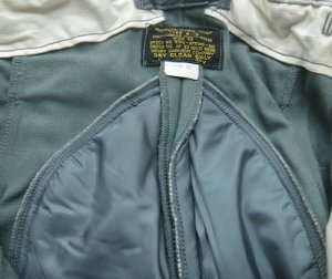 画像9: E-1Bフライトパンツ　ライナー　W32　極上　50年代　AFマーク