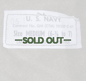 画像11: OD　NAVY防寒キャップ　60年代　USNステンシル