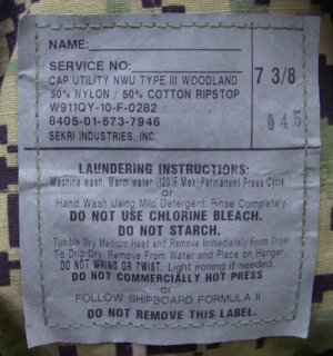 画像4: NWUキャップ　NAVY　グリーン　階級なし