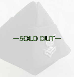 画像3: ギャリソンキャップ　NAVY　黒　NAVY　E-5階級バッチ付