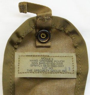 画像2: MOLLE ハンドグレネードポーチ　コヨーテ