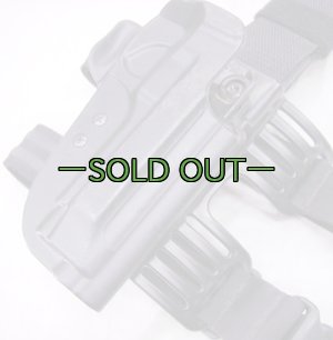 画像2: アンクルマイク　レッグホルスター　黒　右　ベレッタ