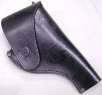 レザーホルスター　38口径リボルバー　右　黒　ワイヤーフック