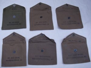 画像3: 40年代　ガスマスクパーツ用ポーチ