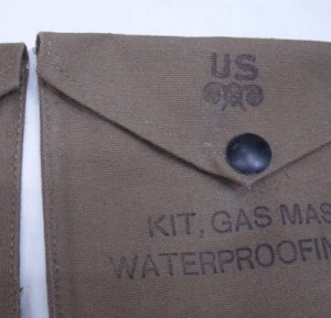 画像6: 40年代　ガスマスクパーツ用ポーチ