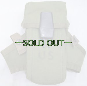 画像3: M16　30連マガジンポーチ　3本用　OD　中フタ付　70年代