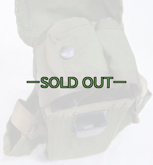 画像6: M16　30連マガジンポーチ　3本用　OD　中フタ付　70年代