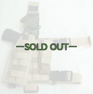 画像9: タクティカルティラー　レッグホルスター＆ポーチ　デザート系