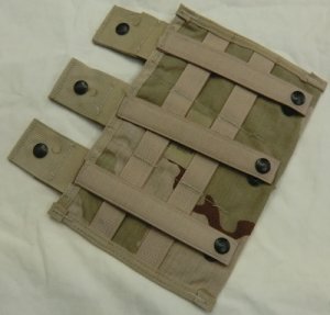 画像2: MOLLE 3連M4マグポーチ　3C
