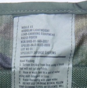 画像3: MOLLE ラジオポーチ　メインパック用　ウッドランド