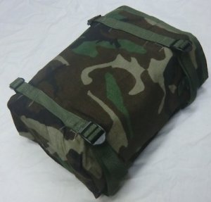 画像1: MOLLE ラジオポーチ　メインパック用　ウッドランド