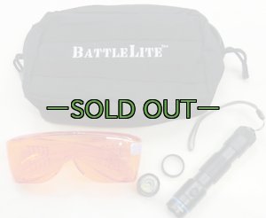 画像1: 米軍放出ライトセット　BattleLite　ゴーグル　ポーチ