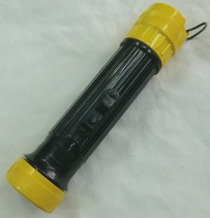 画像1: 米軍ライト　黒×イエロー　70〜80年代　MX-992/U　FULTON