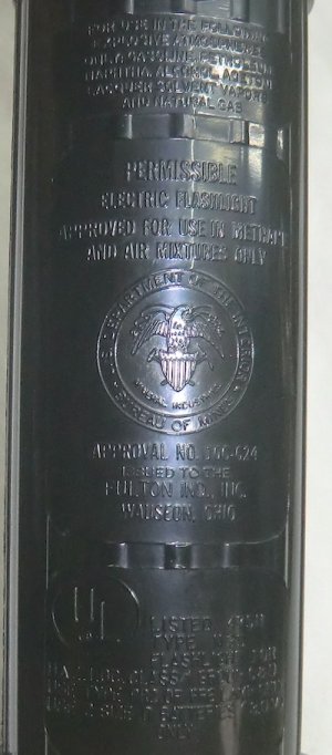 画像13: 米軍ライト　黒×イエロー　70〜80年代　MX-992/U　FULTON