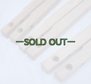 画像3: 軍用木製コット用 横棒2本セット　未塗装　60〜70年代