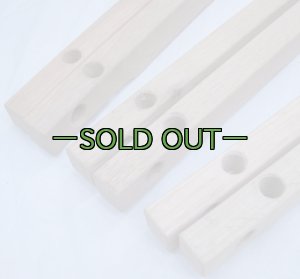 画像4: 軍用木製コット用 横棒2本セット　未塗装　60〜70年代