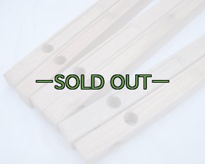 画像5: 軍用木製コット用 横棒2本セット　未塗装　60〜70年代