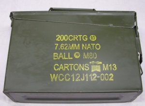 画像2: アーモボックス　S型　マーキング入り　7.62mm