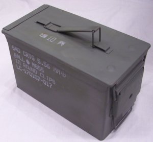 画像1: アーモボックス　M型　マーキング入り　5.56mm　白文字