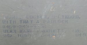 画像7: 軍用木箱　FOOT LOCKER　中古並　60年代