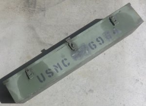 画像3: 軍用ボックス　USMC　スチール　約95×16×22cm　中古良品