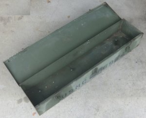 画像16: 軍用ボックス　USMC　スチール　約95×16×22cm　中古良品