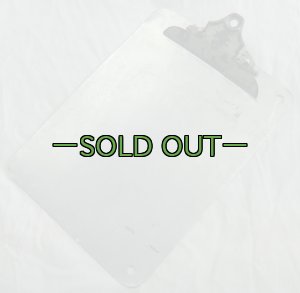 画像2: クリップボード　アルミ　WARNINGプレート　立ち入り禁止　中古良品