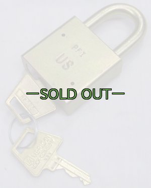 画像1: 軍用パドロック　US刻印　AMERICAN LOCK