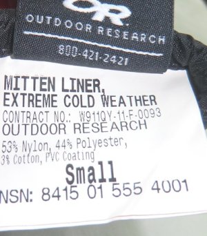 画像5: ORミトンライナー　黒