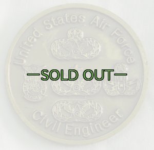 画像3: チャレンジコインUSAF 50th Anniversary Civil Engineer