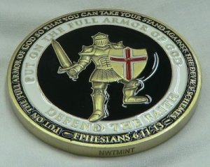 画像2: チャレンジコインDEFEND THE FAITH