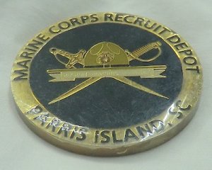 画像1: チャレンジコインPARRIS ISLAND.SC