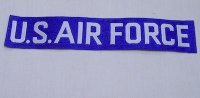 AIR FORCEテープ　タブ　パッチ　ブルー　70〜80年代　つや有り