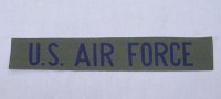 AIR FORCEテープ　タブ　パッチ　OD　70〜80年代