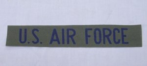 画像1: AIR FORCEテープ　タブ　パッチ　OD　70〜80年代