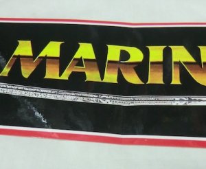 画像4: ステッカー　MC　MARINES　9.5×28.5cm