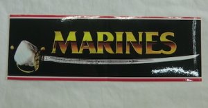 画像2: ステッカー　MC　MARINES　9.5×28.5cm