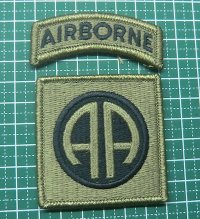 ARMY　82空挺師団　ベロクロ付き　パッチ